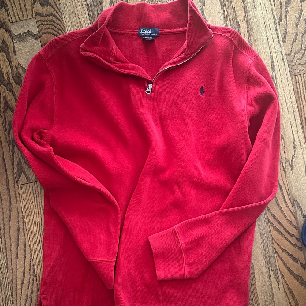 Polo Ralph Lauren Boys Red Quarter Zip